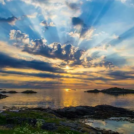 別荘 Leite Gard Near Atlantic Road In Hustadvika *